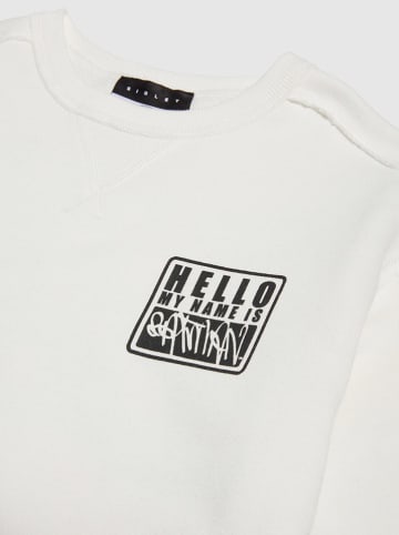 Sisley Sweatshirt in Weiß/ Bunt