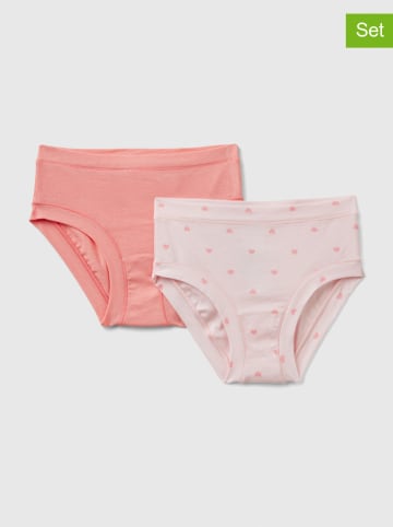Benetton 2er-Set: Slips in Rosa/ Rot