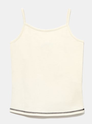 Sisley Top w kolorze kremowym