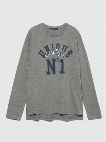 Sisley Longsleeve grijs/donkerblauw