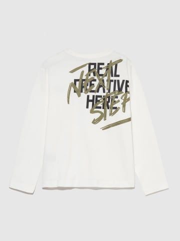 Sisley Koszulka w kolorze kremowym