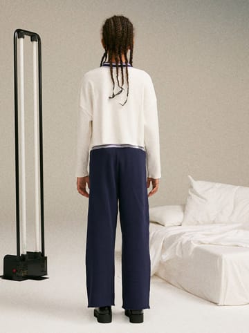 Sisley Koszulka w kolorze niebiesko-kremowym