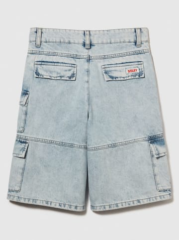 Sisley Bermudy dżinsowe w kolorze błękitnym