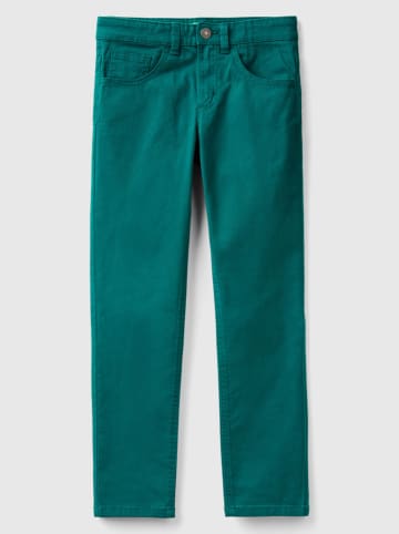 Benetton Spodnie w kolorze turkusowym