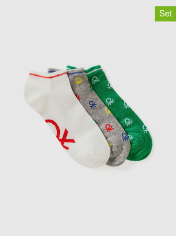 Benetton Skarpety (3 pary) w różnych kolorach