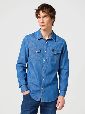 Wrangler Jeanshemd - Regular fit in Blau