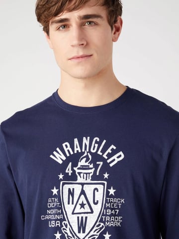Wrangler Longsleeve donkerblauw