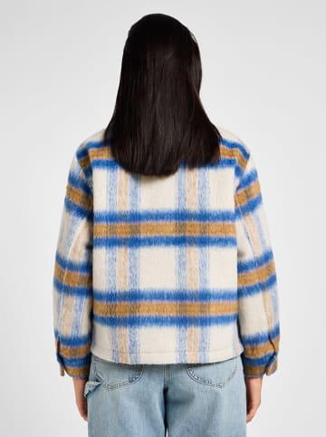 Lee Blousejas crème/blau/mosterdgeel