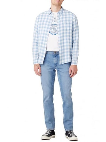 Wrangler Dżinsy "Texas Slim" - Slim fit - w kolorze błękitnym