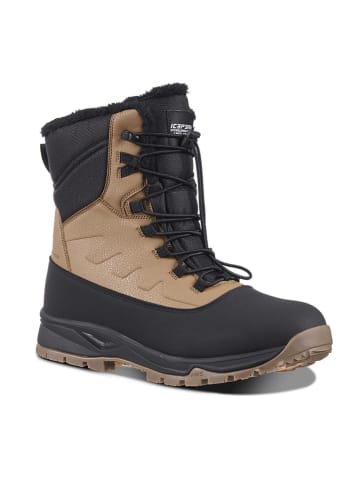 Icepeak Winterlaarzen "Alofi" zwart/lichtbruin