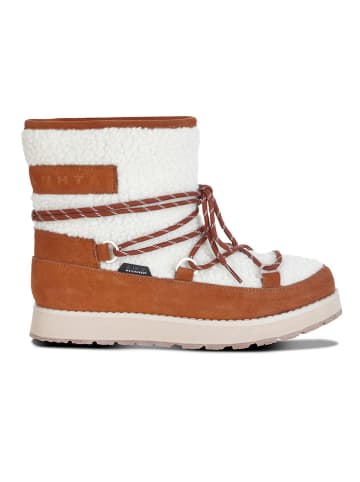 LUHTA Botki zimowe "Nauttiva" w kolorze biało-jasnobrązowym