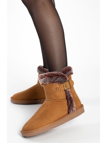 Blackfield Botki zimowe "Anthabasca" w kolorze jasnobrązowym