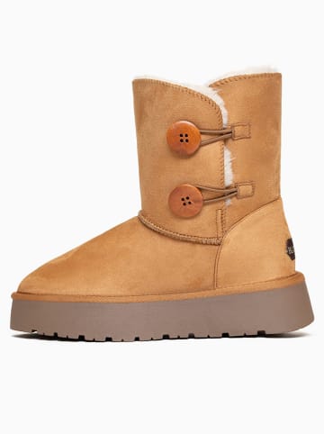 Blackfield Kozaki zimowe "Lola" w kolorze jasnobrązowym