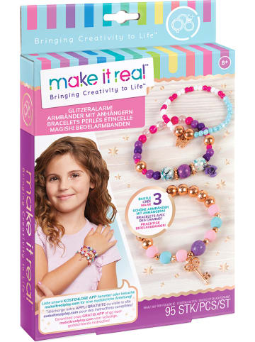 make it real Creativiteitsset "Glitteralarm! Armbandjes Romantisch" - vanaf 8 jaar
