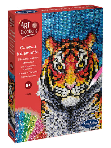 SentoSphere Kreativset "Strassstein-Bild-Tiger" - ab 8 Jahren