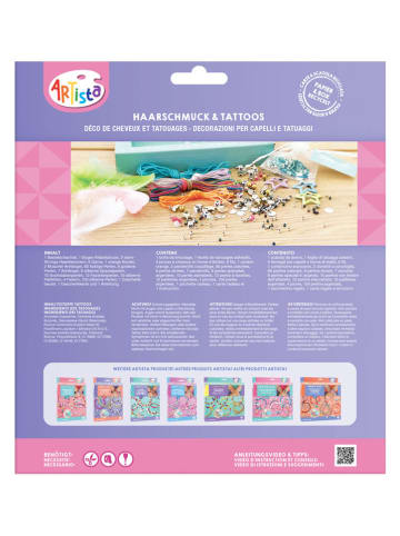 Artista Creativiteitsset "Haaraccessoires & Tatoeages" - vanaf 8 jaar