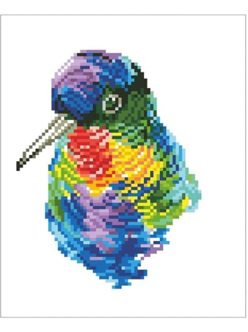 DIAMOND DOTZ Creativiteitsset "Diamond Painting Regenboog Vogel" - vanaf 14 jaar