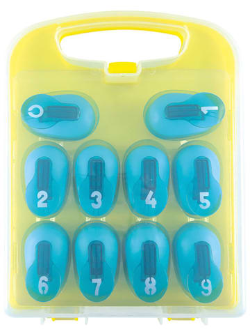 BLS 10-delige set: wonderpons "Cijfers (0-9)" blauw