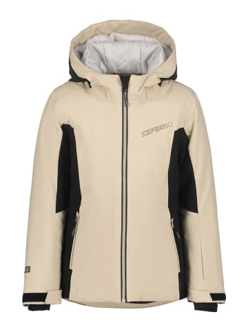Icepeak Ski-/ Snowboardjacke "Lanett" in Beige/ Schwarz