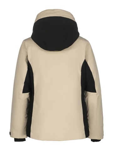 Icepeak Ski-/ Snowboardjacke "Lanett" in Beige/ Schwarz