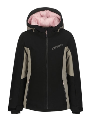 Icepeak Ski-/ Snowboardjacke "Lanett" in Schwarz/ Taupe/ Rosa
