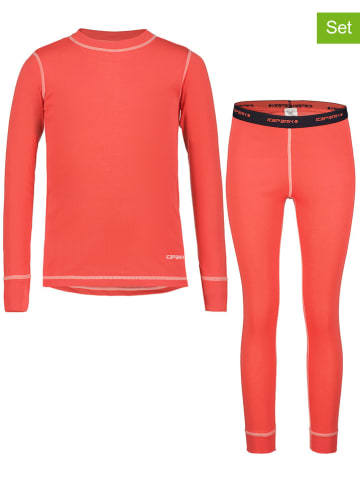 Icepeak 2-delige thermo-ondergoedset "Ivesdale" oranje