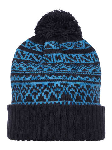 Icepeak Gebreide muts "Hull" blauw/zwart