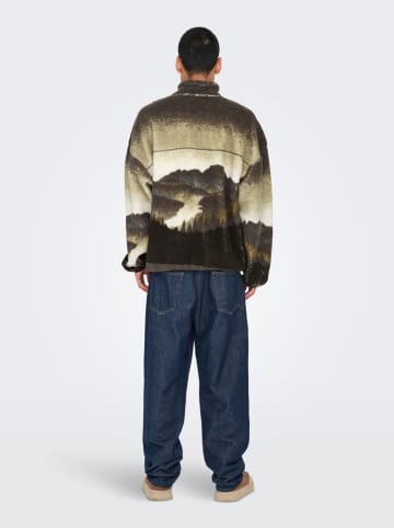 ONLY & SONS Fleece vest "Blaze" lichtbruin