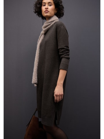 Street One Sukienka dzianinowa w kolorze brązowym