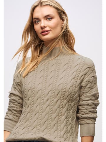 Street One Sweter w kolorze beżowym