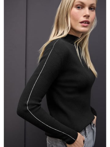 Street One Sweter w kolorze czarnym