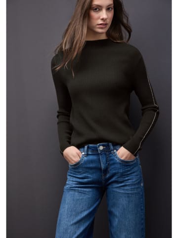 Street One Sweter w kolorze brązowym