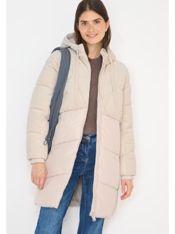 Cecil Doorgestikte mantel beige