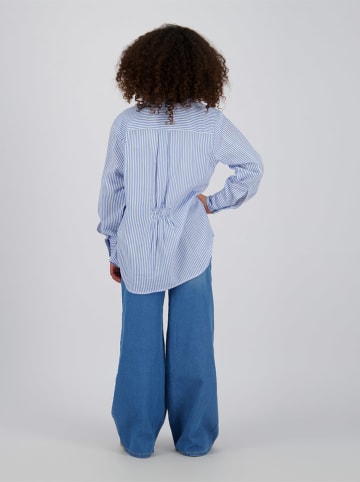 Vingino Koszula "Lotta" w kolorze błękitno-białym