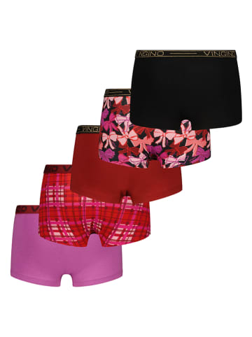 Vingino 5-delige set: hipsters rood/paars