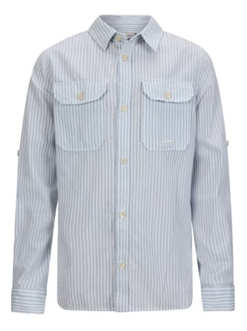 Retour Blouse "Thijs" lichtblauw