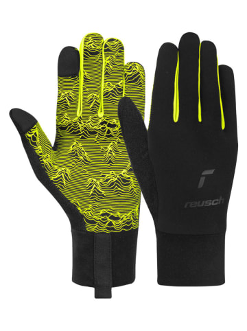 Reusch Ski-/snowboardvingerhandschoenen "Liam TOUCH-TEC" zwart/geel