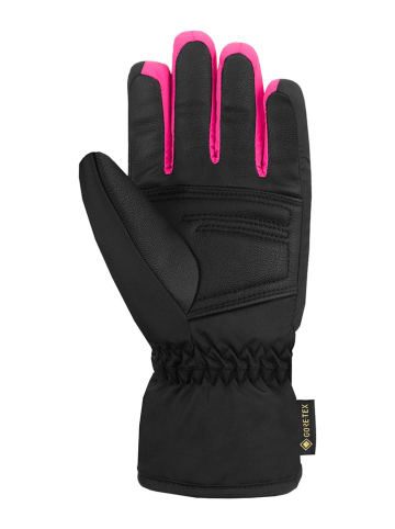 Reusch Rękawiczki narciarskie "Tommy GORE-TEX Junior" w kolorze czarno-różowym