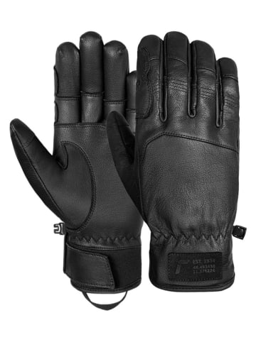 Reusch Leren Ski-/snowboardvingerhandschoenen "Cooper" zwart
