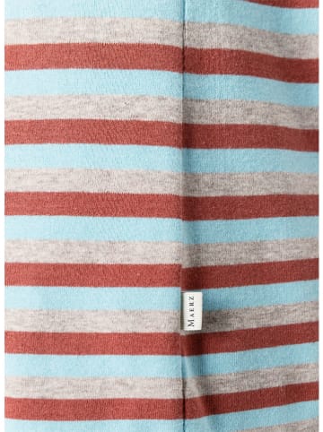 Maerz Muenchen Longsleeve in Grau/ Braun/ Hellblau