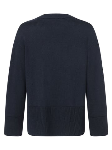 Maerz Muenchen Wollpullover in Dunkelblau