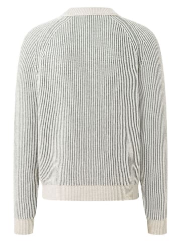 Maerz Muenchen Wollpullover in Weiß/ Blau