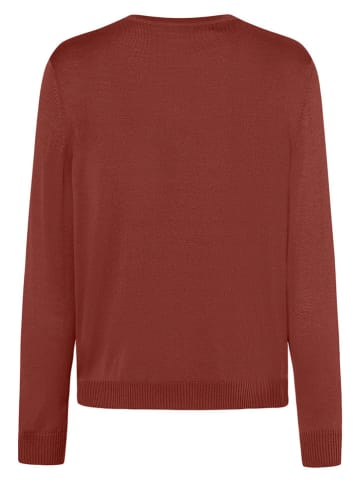 Maerz Muenchen Wollpullover in Rotbraun