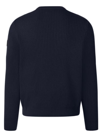 Maerz Muenchen Wollpullover in Dunkelblau