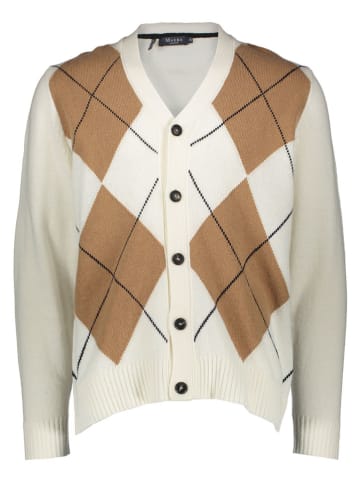 Maerz Muenchen Cardigan in Creme/ Hellbraun