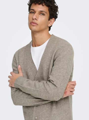 ONLY & SONS Cardigan "Ray" in Beige