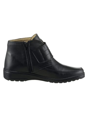 Heine Leder-Ankle-Boots in Schwarz