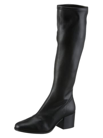 Heine Skórzane kozaki w kolorze czarnym