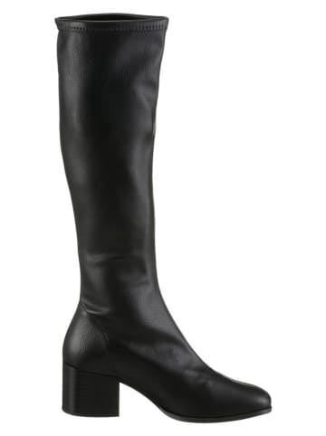 Heine Leder-Stiefel in Schwarz