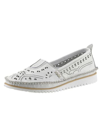 Heine Leren instappers wit